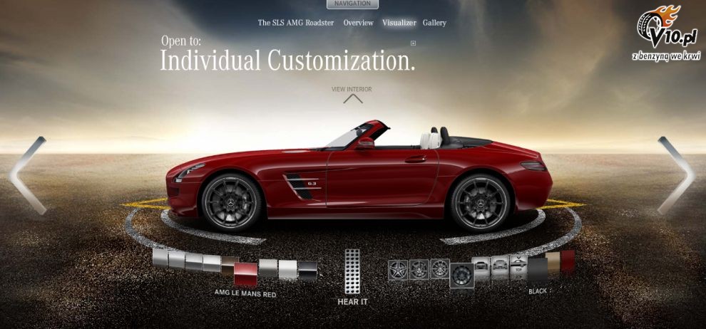 Mercedes-Benz SLS AMG Roadster - konfigurator