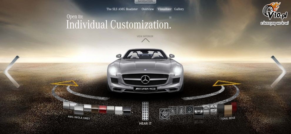 Mercedes-Benz SLS AMG Roadster - konfigurator