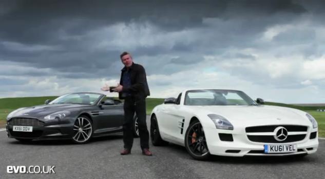 Mercedes SLS AMG Roadster vs Aston Martin DBS Volante