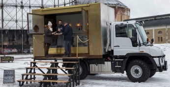 Mercedes Unimog w roli Food Truck`a