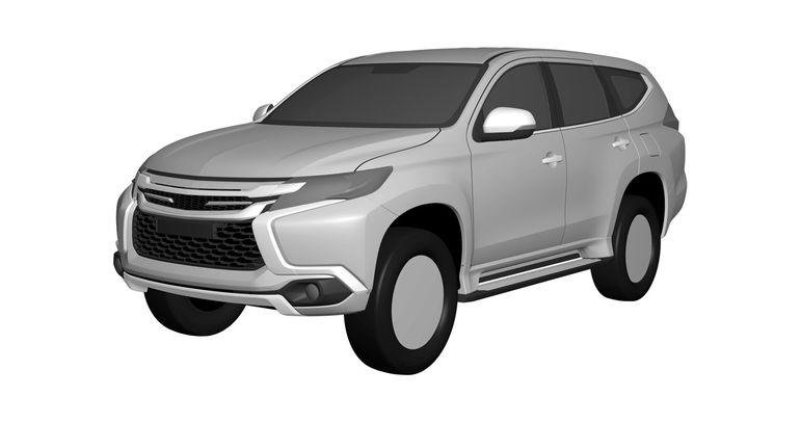 Mitsubishi Pajero Sport - rysunki patentowe