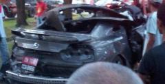 Nissan GT-R - wypadek w Malezji