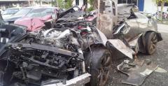 Nissan GT-R - wypadek w Malezji