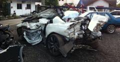 Nissan GT-R - wypadek w Malezji