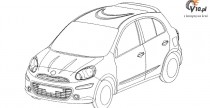Nissan Micra 2011 - oficjalne szkice