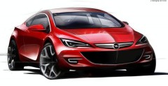 Nowy Opel Astra Coupe - szkic