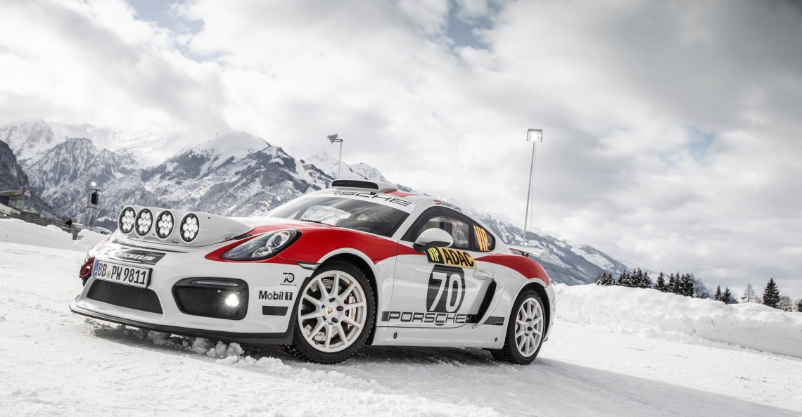 Porsche Cayman GT4 Rally Car
