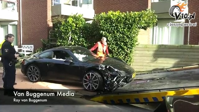 Porsche 911 - wypadek