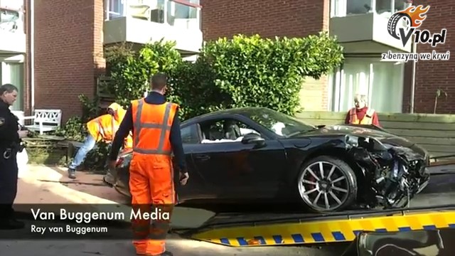 Porsche 911 - wypadek