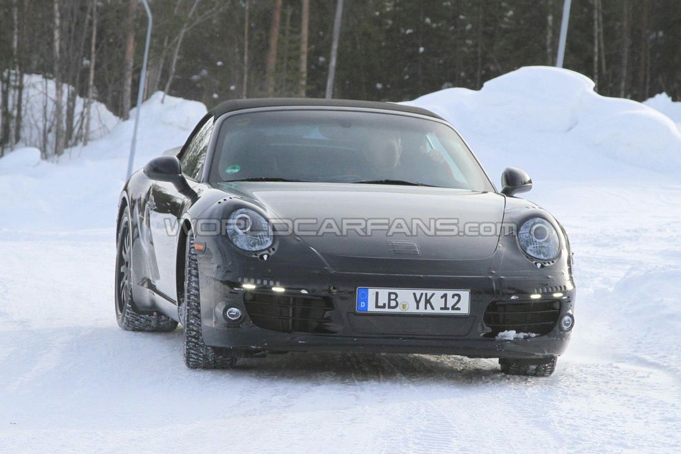 Nowe Porsche 911 991 Cabrio - zdjcie szpiegowskie