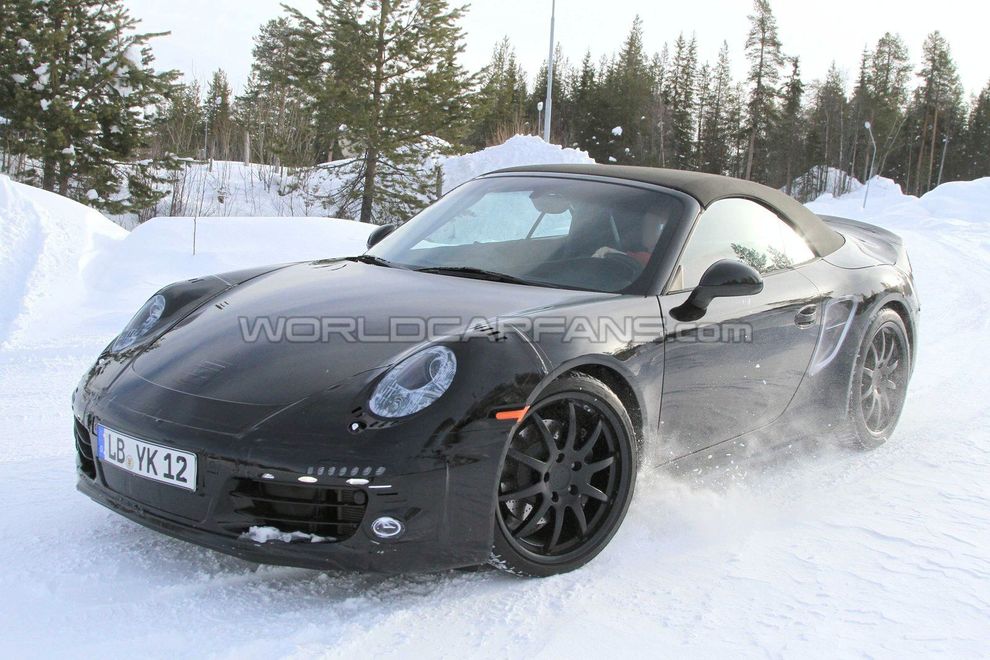 Nowe Porsche 911 991 Cabrio - zdjcie szpiegowskie