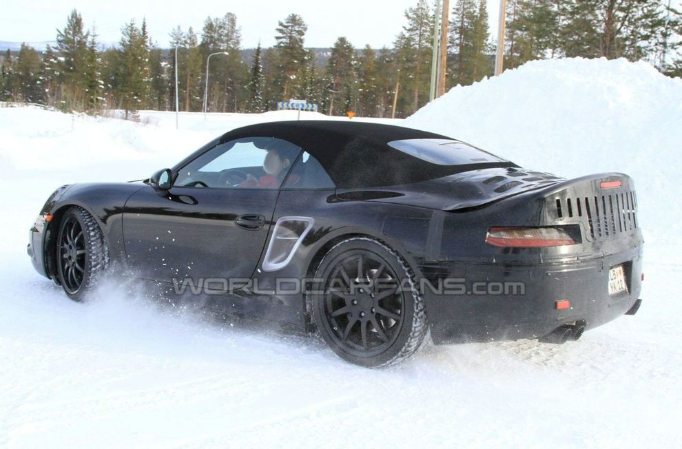 Nowe Porsche 911 991 Cabrio - zdjcie szpiegowskie
