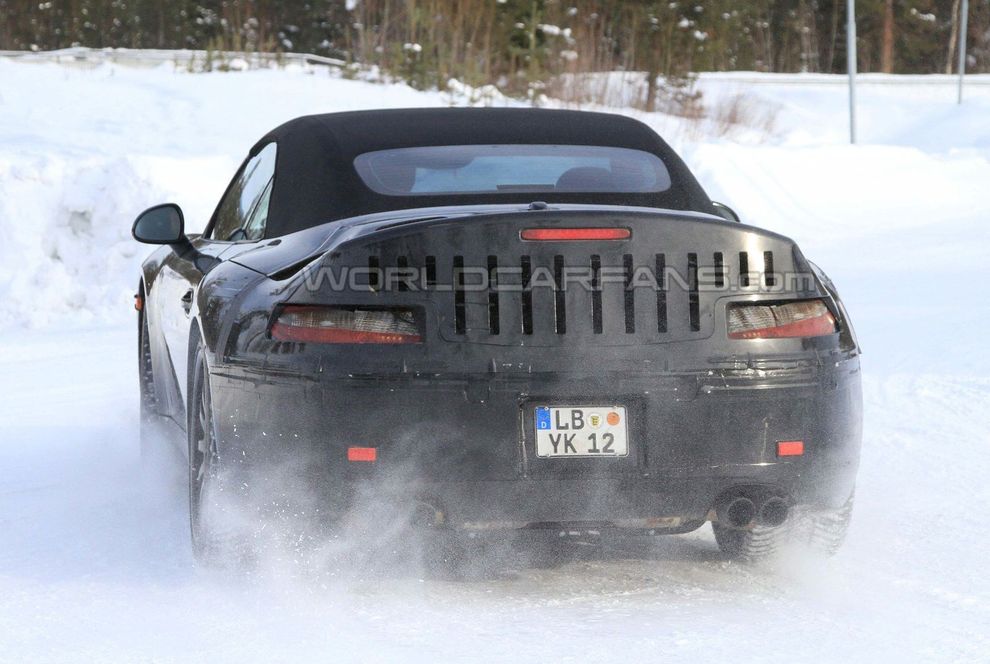 Nowe Porsche 911 991 Cabrio - zdjcie szpiegowskie
