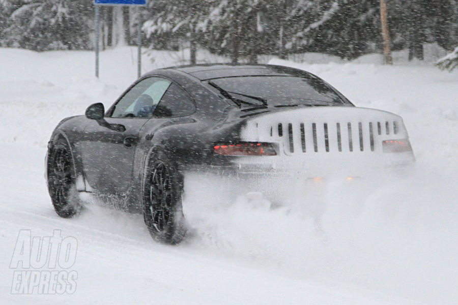 Nowe Porsche 911 998 - zdjcie szpiegowskie