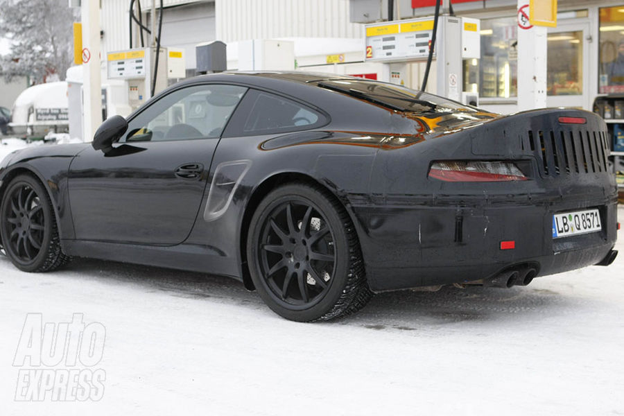 Nowe Porsche 911 998 - zdjcie szpiegowskie
