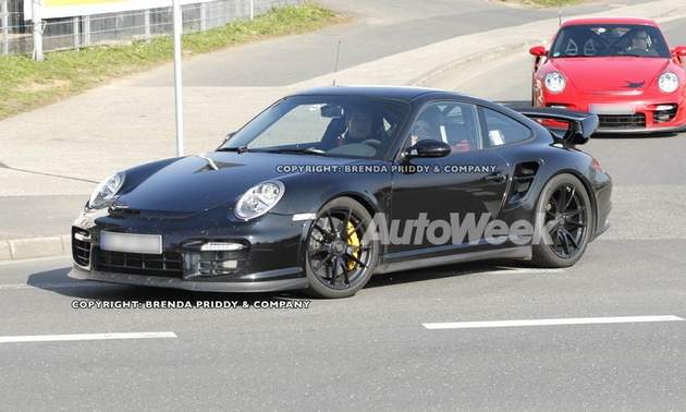 Porsche 911 GT2 - zdjcie szpiegowskie