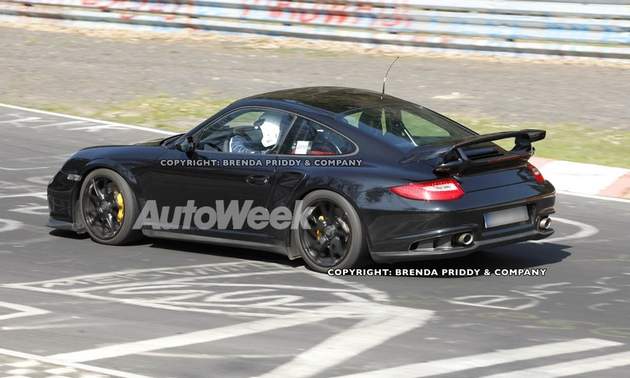 Porsche 911 GT2 - zdjcie szpiegowskie