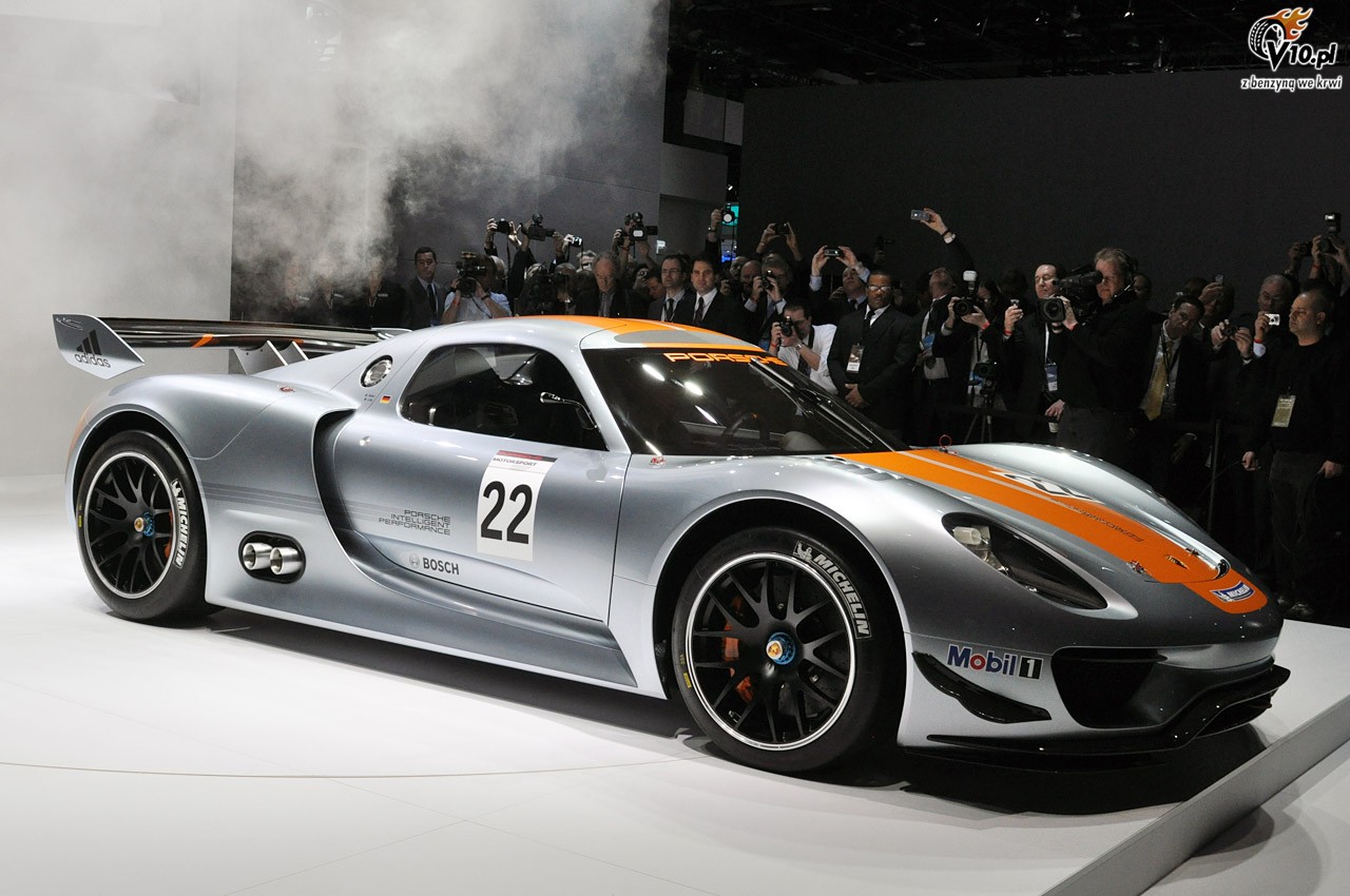 Porsche 918 RSR na targach w Detroit 2011