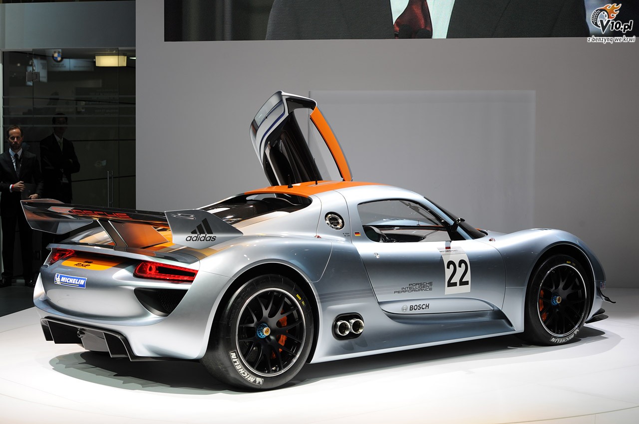 Porsche 918 RSR na targach w Detroit 2011