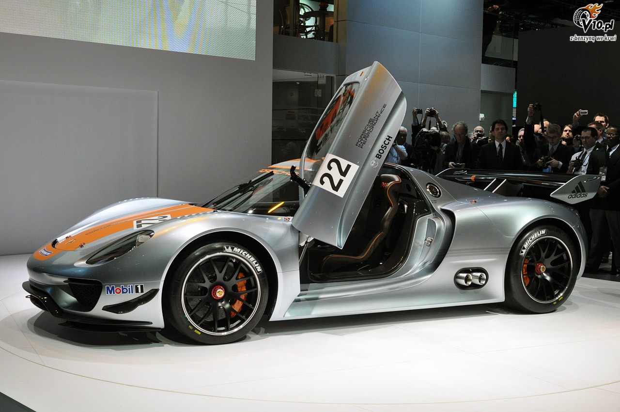 Porsche 918 RSR na targach w Detroit 2011