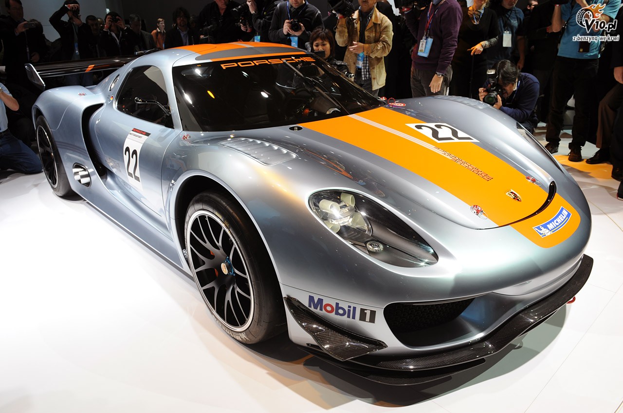 Porsche 918 RSR na targach w Detroit 2011