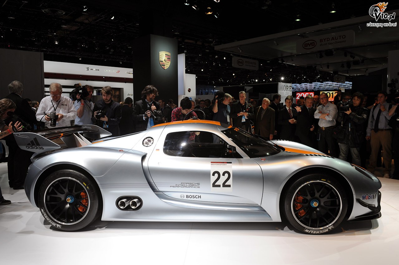 Porsche 918 RSR na targach w Detroit 2011