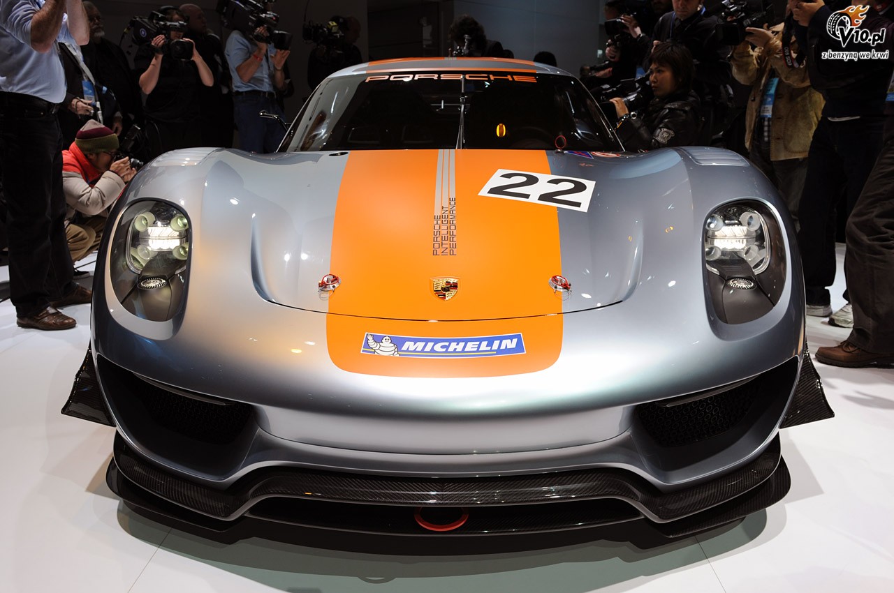 Porsche 918 RSR na targach w Detroit 2011