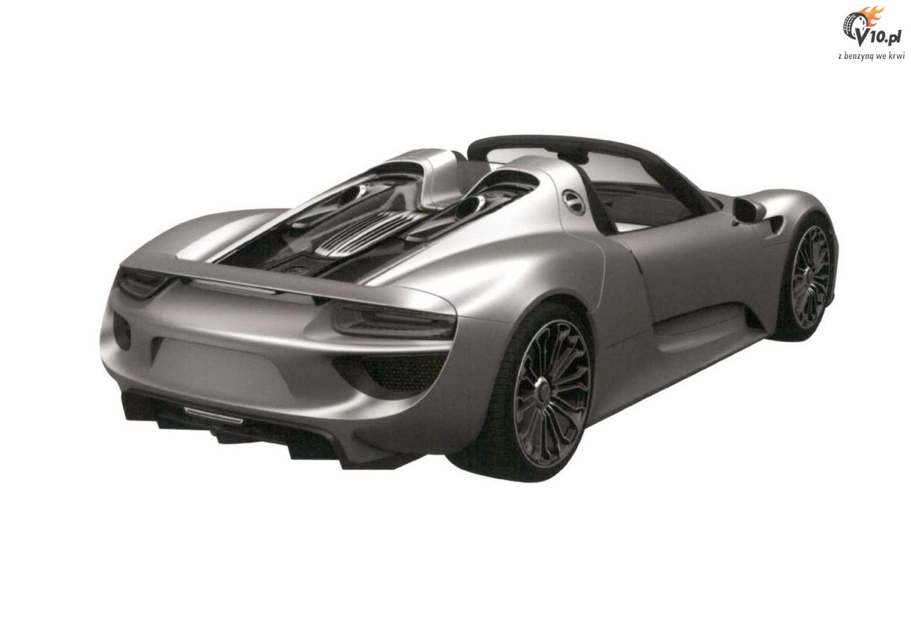 Porsche 918 Spyder - rysunki patentowe