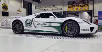 Porsche 918 Spyder dołącza do floty policji w Dubaju