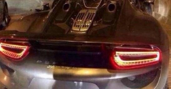 Porsche 918 Spyder - wypadek