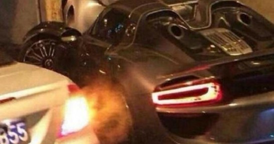 Porsche 918 Spyder - wypadek