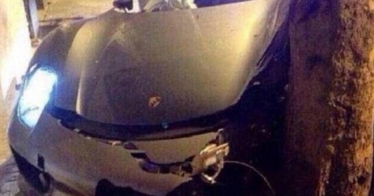 Porsche 918 Spyder - wypadek