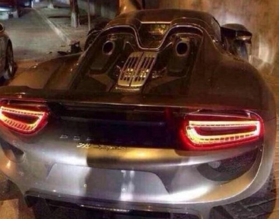 Porsche 918 Spyder - wypadek
