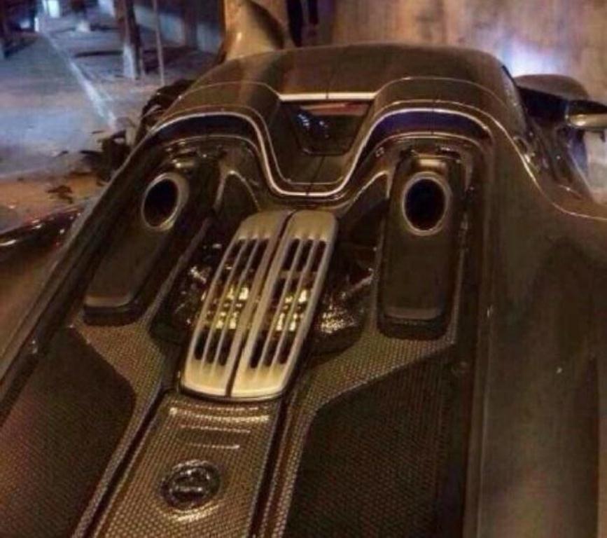 Porsche 918 Spyder - wypadek