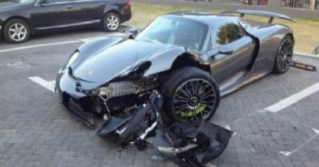 Porsche 918 Spyder - wypadek