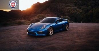Porsche Cayman GT4 z pięknymi felgami HRE