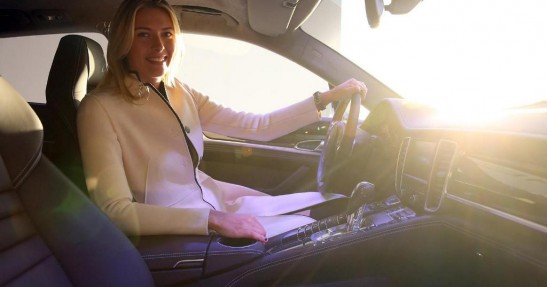 Maria Sharapova i Porsche Panamera