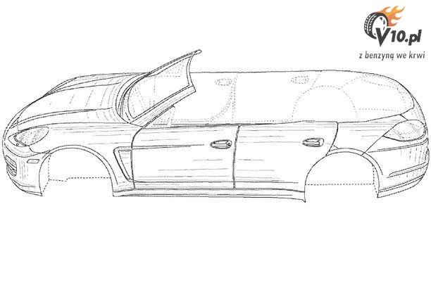 Nowe Porsche Panamera Cabrio - szkic