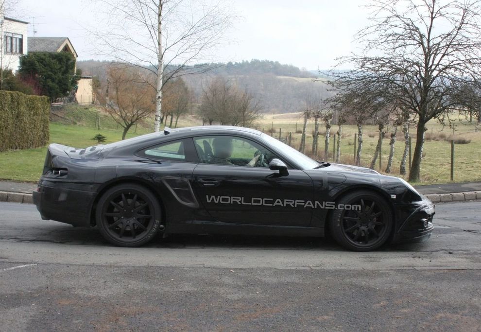 Nowe Porsche 911 2012 - zdjcie szpiegowskie