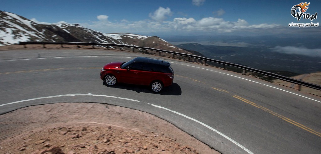 Range Rover Sport na Pikes Peak