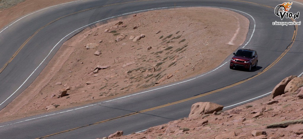 Range Rover Sport na Pikes Peak