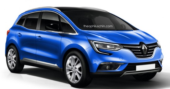 Renault Scenic 2016 - wizualizacja