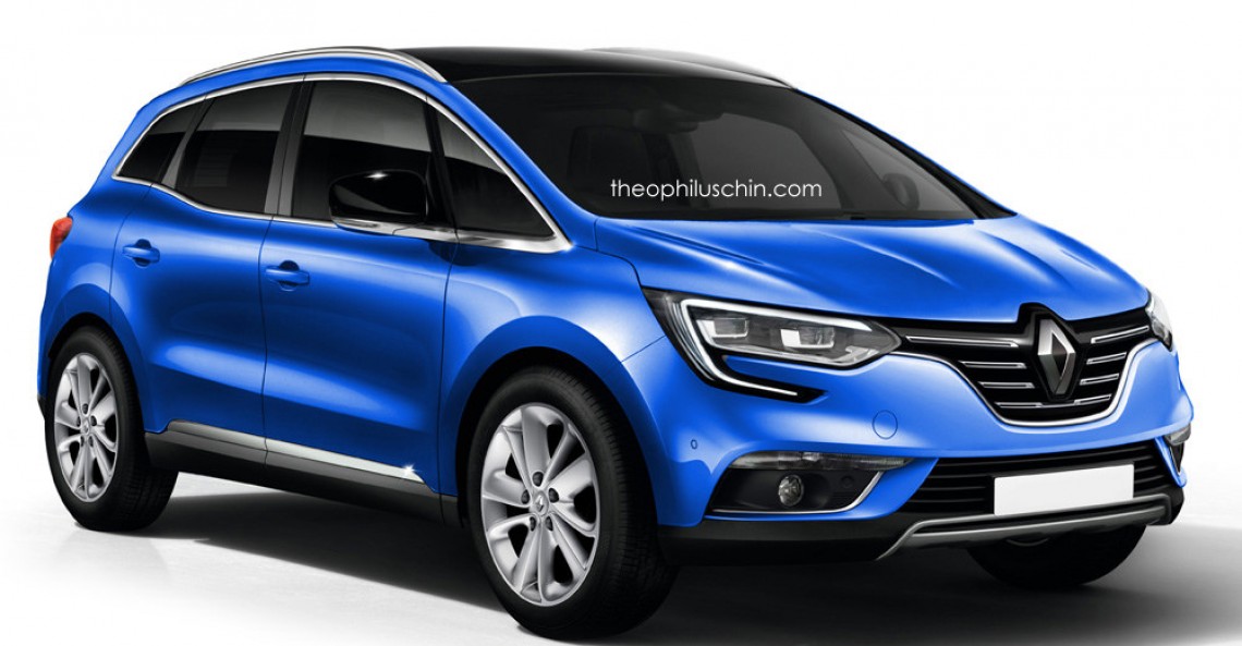 Renault Scenic 2016 - wizualizacja