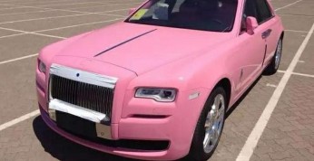 Rolls Royce Ghost wykończony w różu