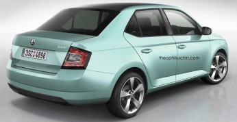 Nowa Skoda Fabia Sedan - wizualizacja
