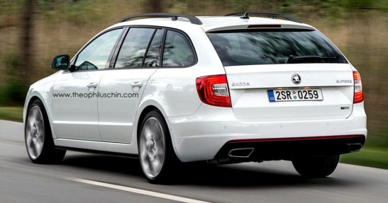 Skoda Superb RS - wizualizacja