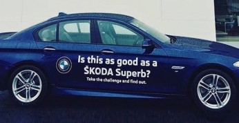 Dealer Skody pozwala klientom porównać BMW serii 5 z Superbem