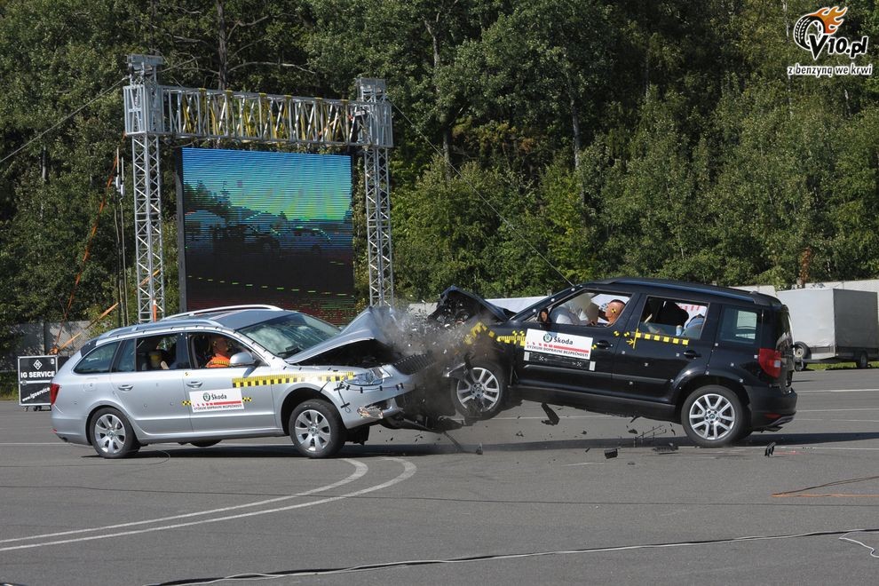 Skoda Superb Combi i Yeti - crash-test
