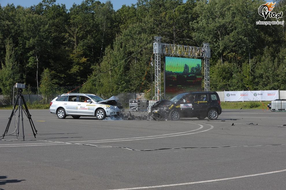 Skoda Superb Combi i Yeti - crash-test