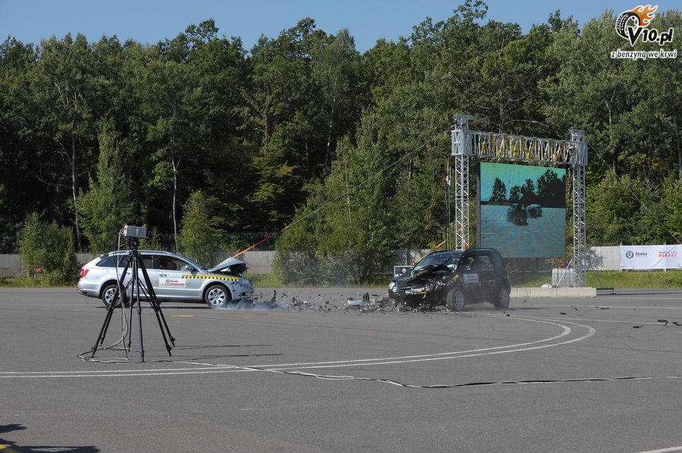 Skoda Superb Combi i Yeti - crash-test
